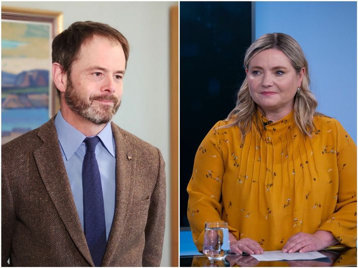 Skúli Magnússon, umboðsmaður Alþingis, og Lilja Dögg Alfreðsdóttir, menningar- og viðskiptaráðherra.