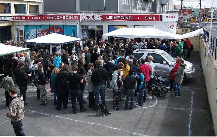 Frá alþjóðlega myndasögudeginum í fyrra.