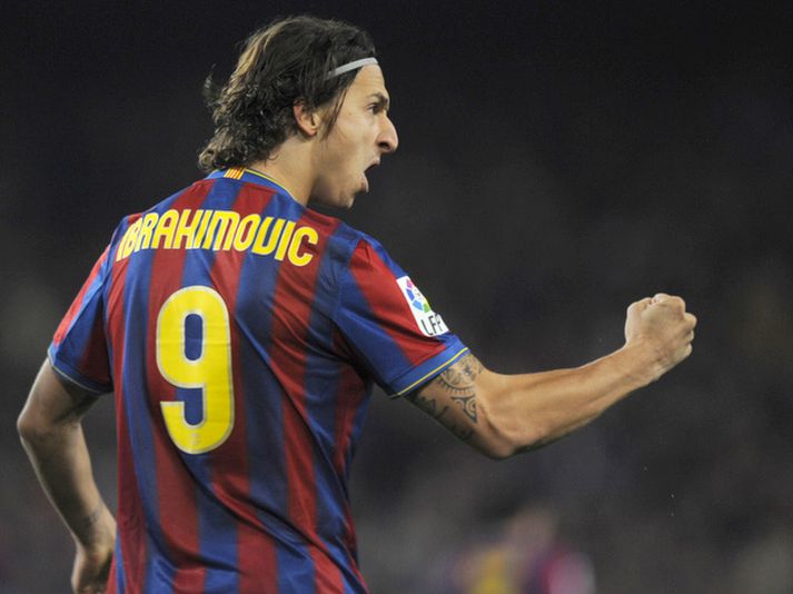 Zlatan Ibrahimovic í leik með Barcelona.