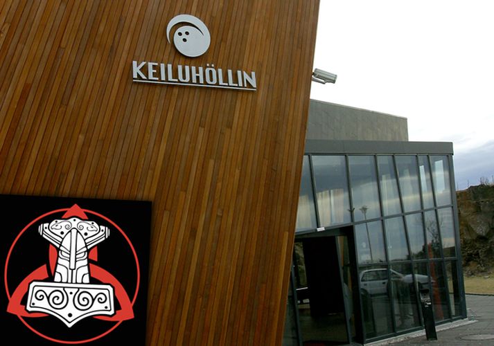 Merki Mjölnis mun von bráðar prýtt veggi Keiluhallarinnar í Öskjuhlíð.