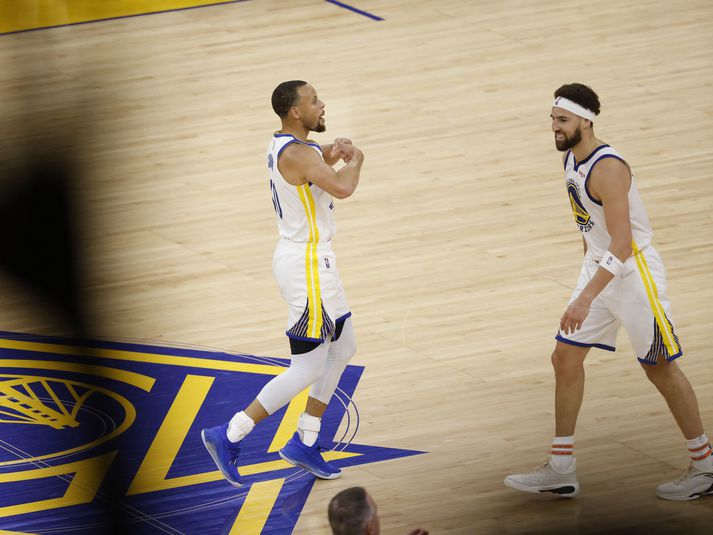 Stephen Curry og Klay Thompson eru tveir af betri mönnum Golden State Warriors.