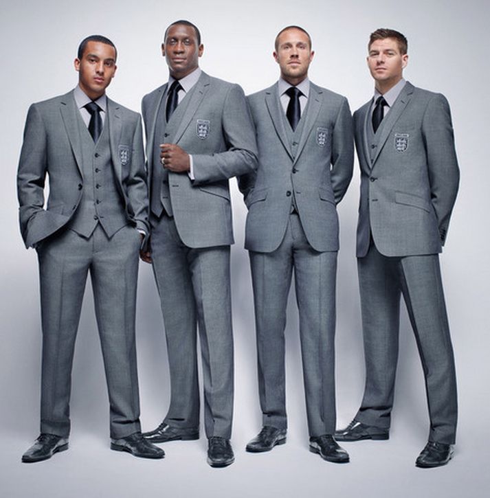 Theo Walcott, Emile Heskey, Matthew Upson og Steven Gerrard.