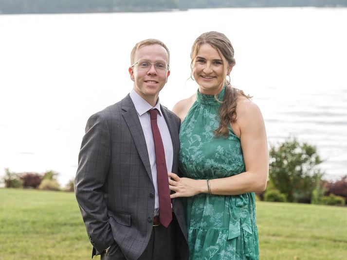 Sveinbjörn Óli Svavarsson og Murielle Tiernan voru í brúðkaupi hjá bróður Murielle á dögunum og nú styttist í að þau gangi einnig í það heilaga.
