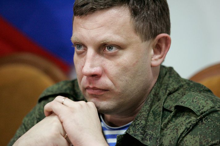 Alaxender Zakharchenko, leiðtogi aðskilnaðarsinna í Donetsk í austurhluta Úkraínu.