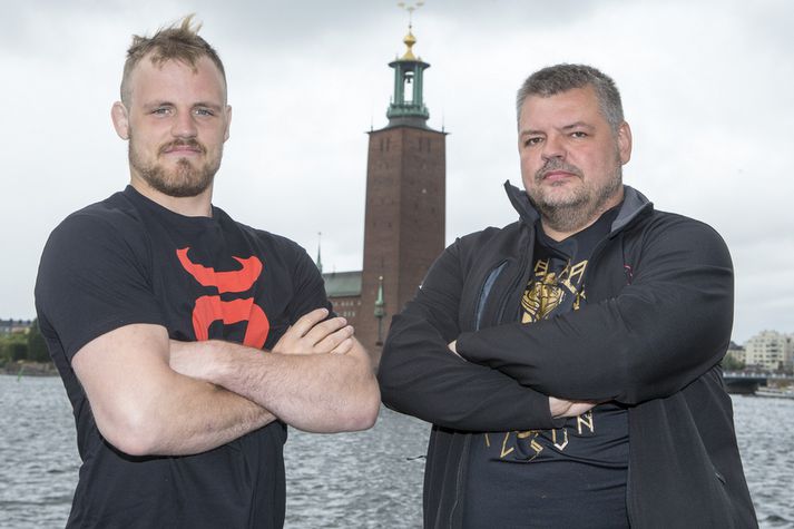 Gunnar Nelson og Haraldur Dean Nelson í Stokkhólmi.