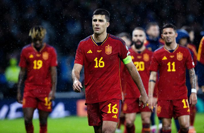 Rodri var verulega pirraður eftir tapið á Hampden Park í Glasgow.