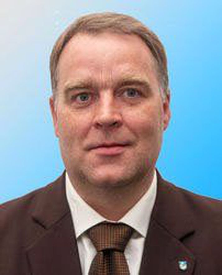 Björn Ingi Jónsson bæjasrtjóri útskýrði vandann í Hornafjarðarósi fyrir innanríkisráðherra.