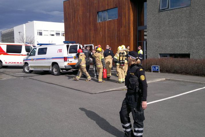 Hælisleitandi handtekinn.