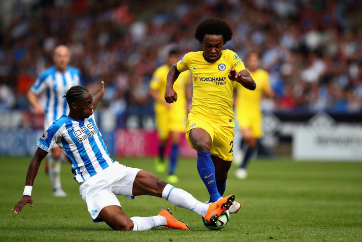 Willian í leiknum gegn Huddersfield