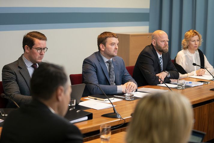 Frá fundi velferðarnefndar í gær.