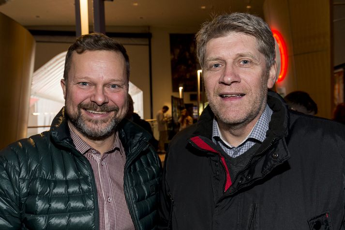 Heimir og Gulli eru fulltrúar Bylgjunnar í kvöld.
