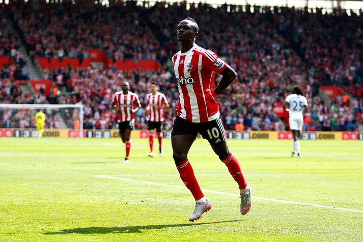 Mane fagnar marki hjá Southampton.