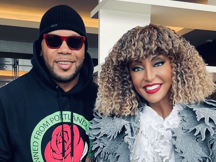 Flo Rida og Senhit í Rotterdam. 