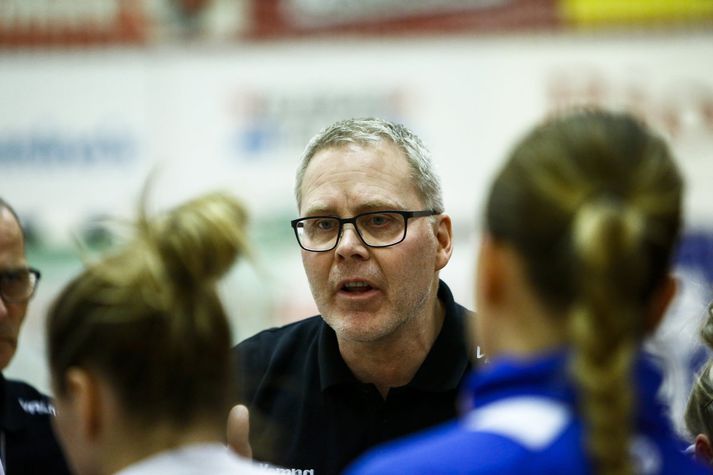 Axel Stefánsson landsliðsþjálfari.