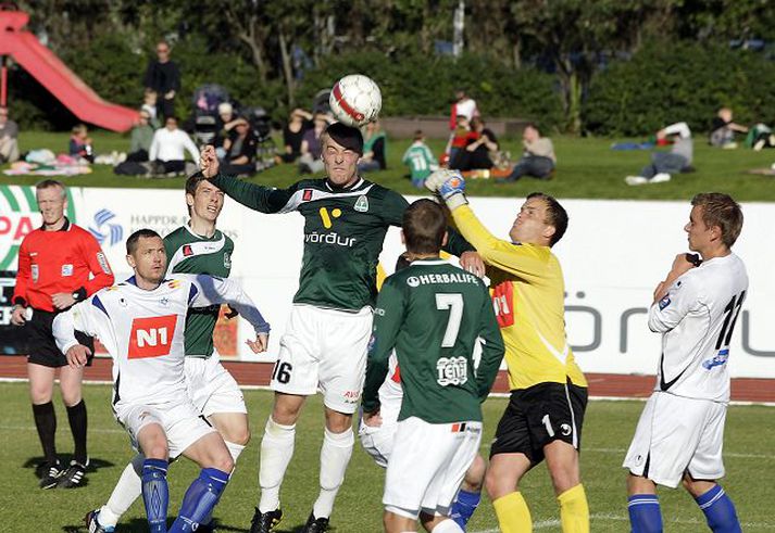 Úr leik Breiðabliks og Stjörnunnar á síðasta sumri en Blikar mega eiga von á því að missa einhverja leikmenn í U-21 landsliðið í júní.