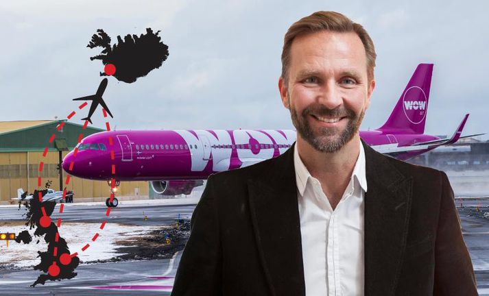 WOW air flýgur frá þremur stöðum á Bretlandi.