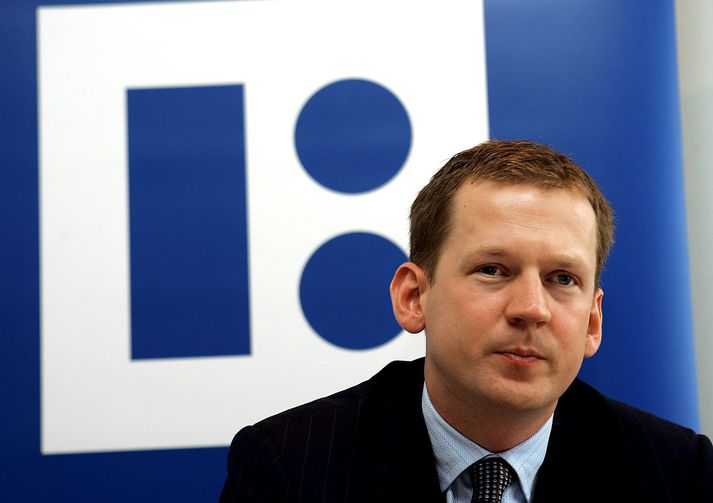 Hreiðar Már Sigurðsson, forstjóri Kaupþings, en gengi bréfa í bankanum hefur hækkað mest í Kauphöllinni í dag.