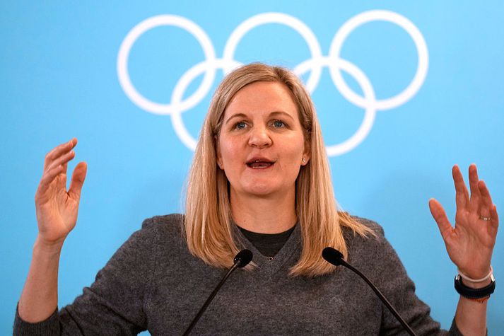 Kirsty Coventry, sem er frá Simbabve, tók við sem forseti IOC síðasta sumar.