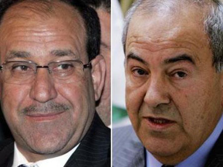 Maliki og Allawi t.h.