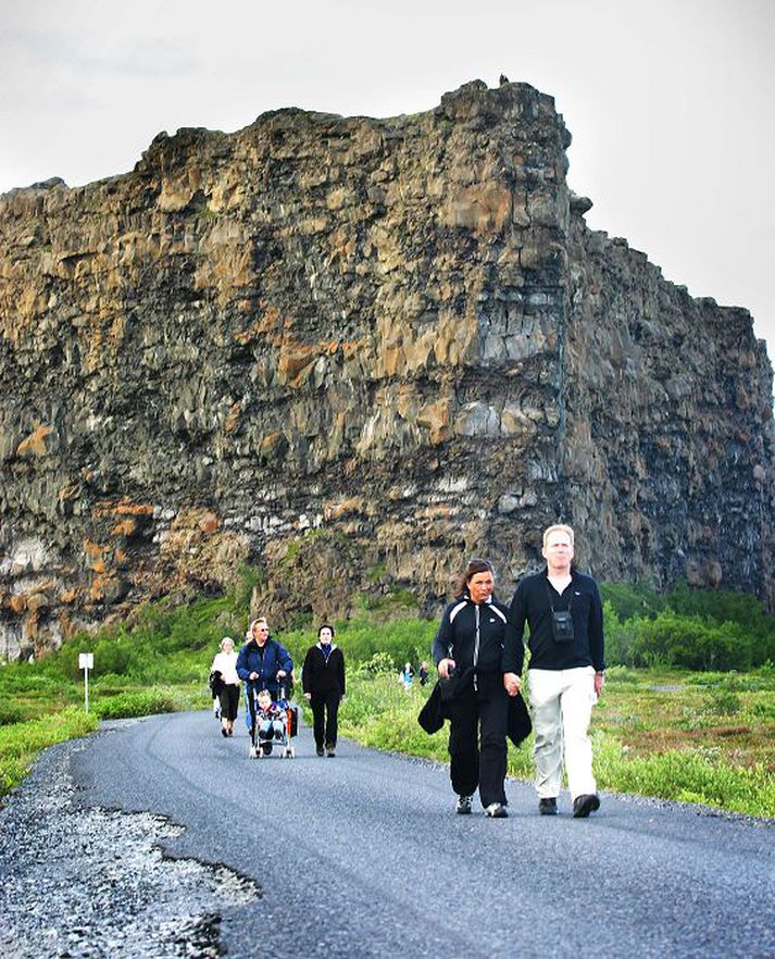 Um þúsund manns gistu í Ásbyrgi í fyrrinótt og var tjaldsvæðið þétt skipað.