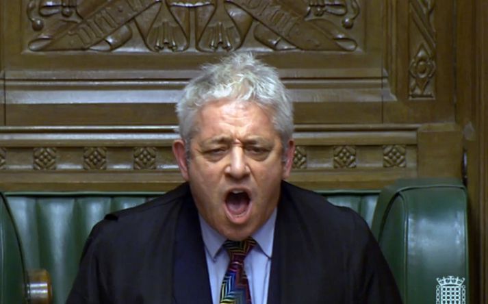 Bercow stýrir þingfundum með tiilþrifum.