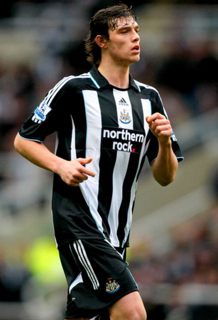 Andy Carroll í leik með Newcastle.