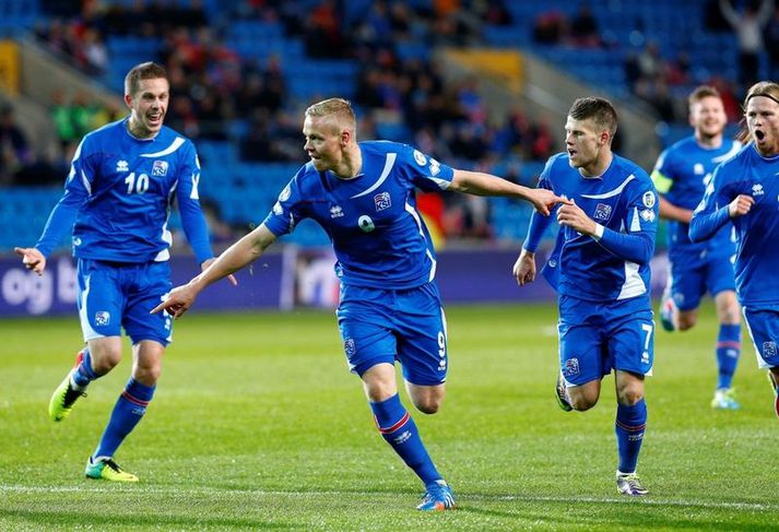 Kolbeinn skoraði mark Íslands í Noregi á dögunum.