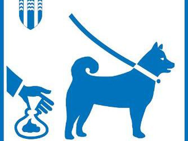 Umhverfis- og samgöngusvið lét hanna nýtt skilti er varðar hunda. Þar er íslenski hundurinn táknið. Skilaboðin eru að hundurinn skuli vera í taumi og að fólk skuli hirða upp hundaskítinn í poka .