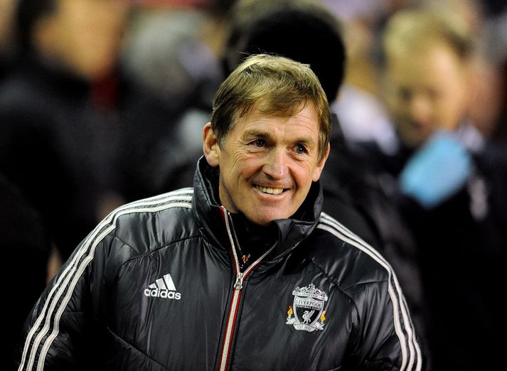 Dalglish leyfði sér að brosa á köflum í kvöld.