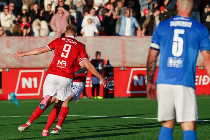 Patrick Pedersen skoraði tvennu í kvöld.