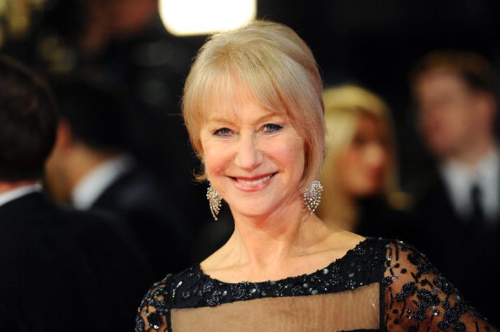 Helen Mirren á Bafta-verðlaunahátíðinni.