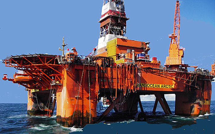 Borpallurinn Transocean Arctic fann olíulindina.