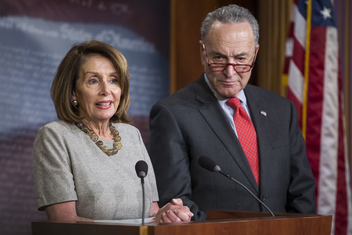 Nancy Pelosi og Chuck Schumer.