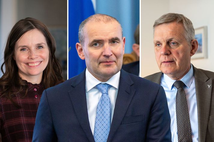 Guðni Th. Jóhannesson, Jón Gunnarsson og Katrín Jakobsdóttir raða sér efst á listann.