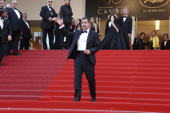 Adam Sandler á rauða dreglinum í Cannes.