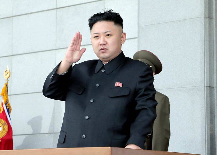 Kim Jong-un, einræðisherra Norður-Kóreu.