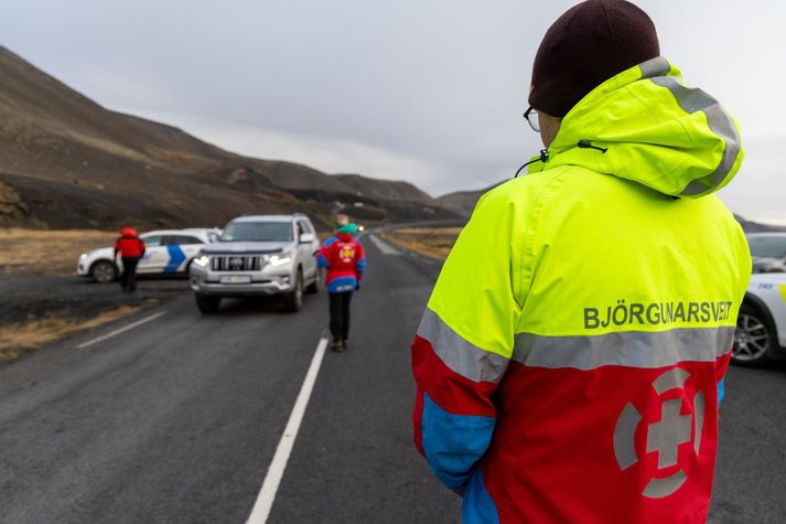 Björgunarsveitarfólk hefur staðið vaktina í og við Grindavík síðustu vikurnar og ekki sér fyrir endan á.