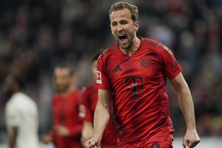 Harry Kane er aðeins einum sigri frá því að verða þýskur meistari með Bayern München sem yrði hans fyrsti titill á löngum ferli.