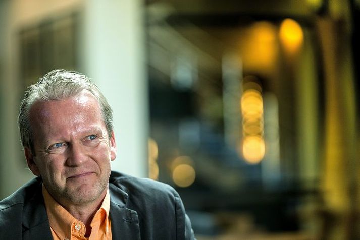 Finninn heldur fyrirlestur á Hilton Nordica Hóteli í dag. 