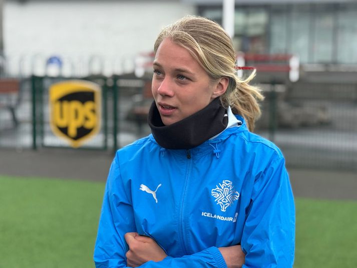 Katla Tryggvadóttir glímdi við erfið veikindi en fagnar því mjög að vera komin út á völlinn aftur.