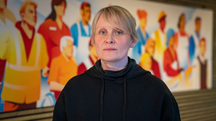 Sólveig Anna segir Eflingarfólk fagna uppbyggingu fjögur þúsnd íbúða í Úlfarsárdal en það leysi ekki vanda þeirra í dag. Það verði að bregðast við í dag. 