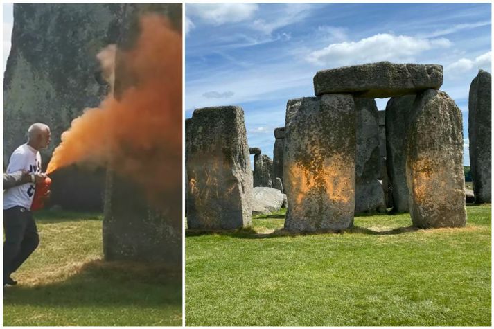 Hátíðahöld vegna sumarsólstaðna fara fram við Stonehenge á morgun. 
