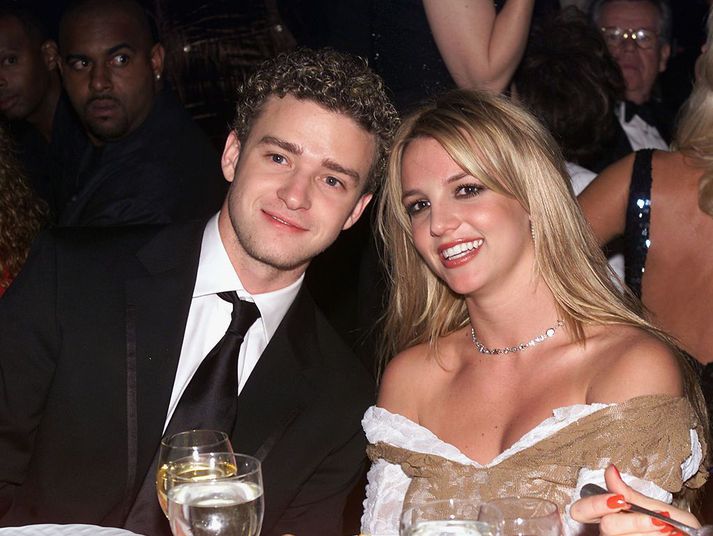 Timberlake og Spears fyrir Grammy-verðlaunin árið 2002.