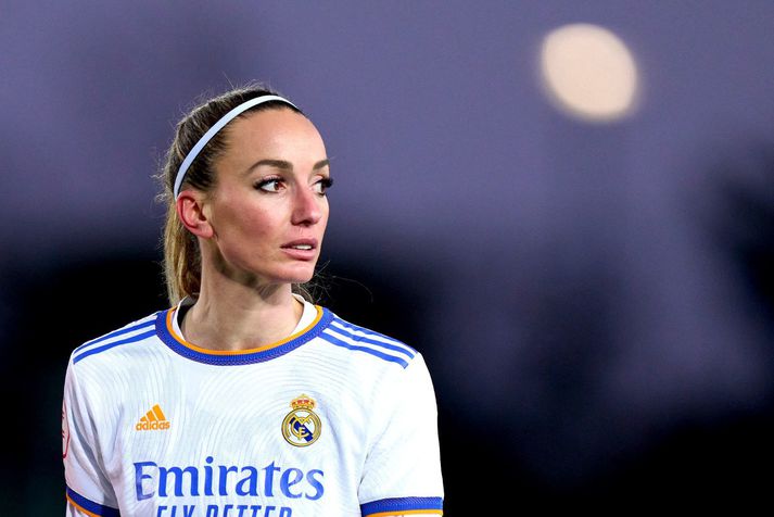 Kosovare Asllani í leik með liði Real Madrid á Spáni en spænskir slúðurmiðlar hafa sýnt henni mikinn áhuga.