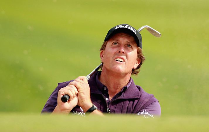 Phil Mickelson lék frábærlega í gær.