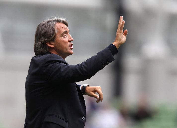 Roberto Mancini, stjóri City.