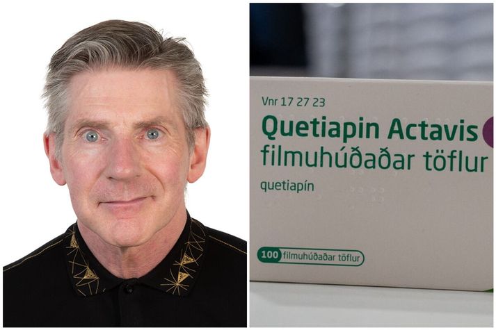 Stefán Niclas Stefánsson, lyfjafræðingur með áratugareynslu úr apóteki, hefur miklar áhyggjur aukinni neyslu geðrofslyfsins Quetapín við svefnleysi.