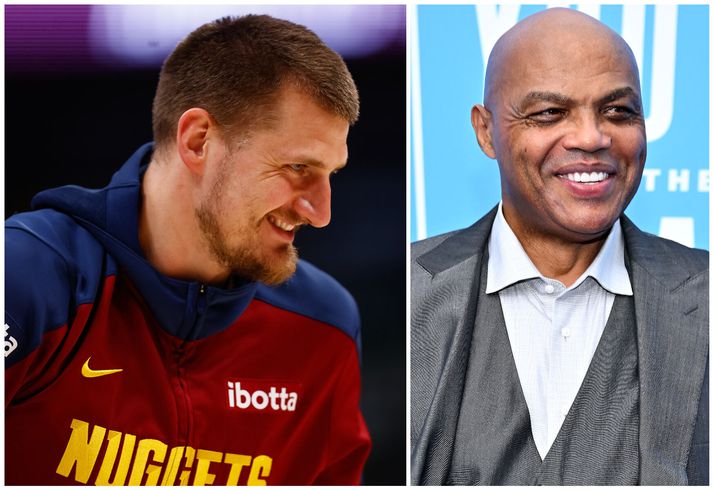 Charles Barkley var léttur að vanda í viðtalinu við Nikola Jokic.