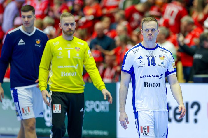 Ómar Ingi Magnússon var markahæsti maður íslenska liðsins í dag.