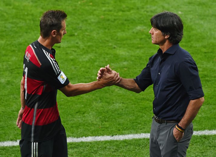 Joachim Löw og Miroslav Klose.